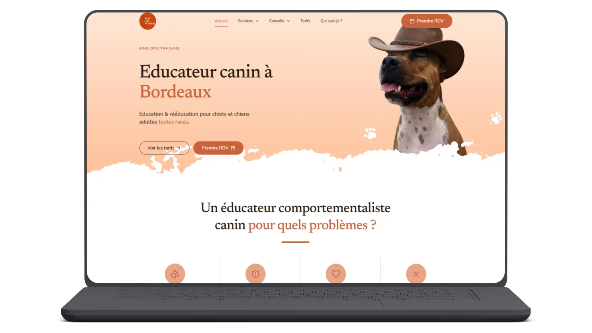 Bannière du projet d'éducation canine à Bordeaux